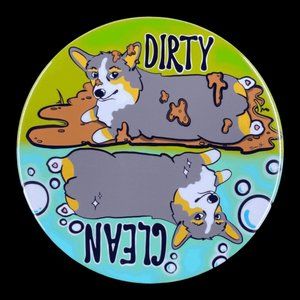 Tricolor Pembroke Welsh Corgi Dishwasher Magnet